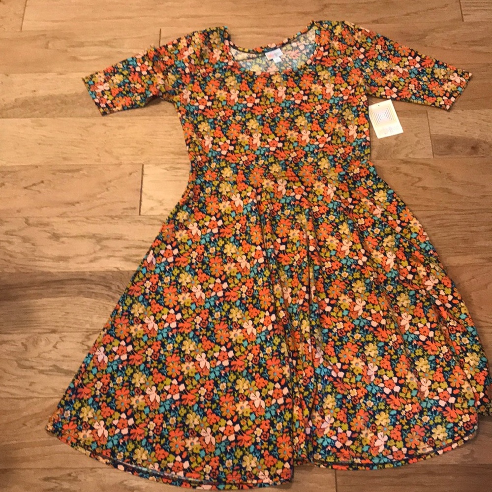 XL Floral LuLaRoe Nichole Dress